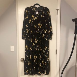 Brand new long sleeve midi dress